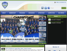 Tablet Screenshot of iowasoccer.org